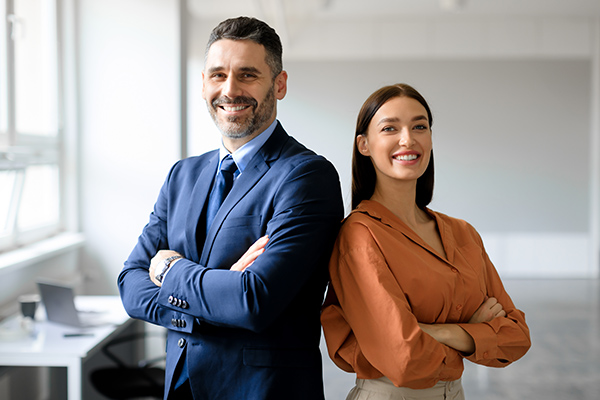 Pareja de empresarios