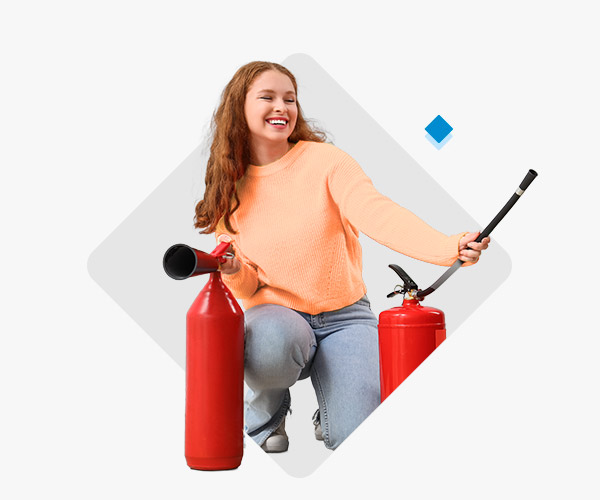 Mujer disfrutando de los beneficios del seguro de Incendio