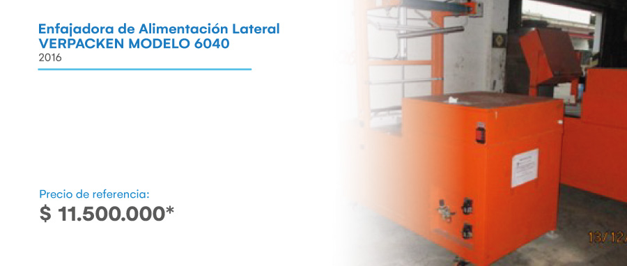 MAQUINA ENFAJADORADE ALIMENTACION LATERAL