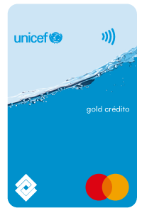 Tarjeta de crédito credencial UNICEF Banco de Occidente