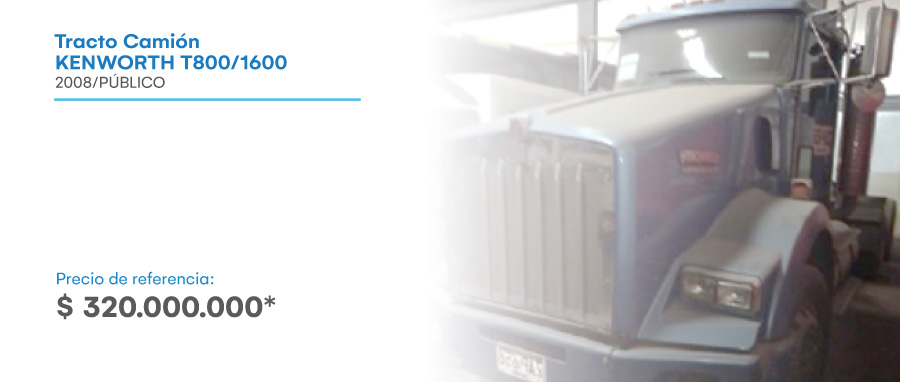 TRACTO CAMIÓN KENWORTH T800/1600