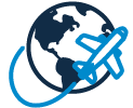 Icono descuento en tiquetes aéreos