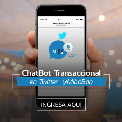 Twitter mibo Banco de occidente
