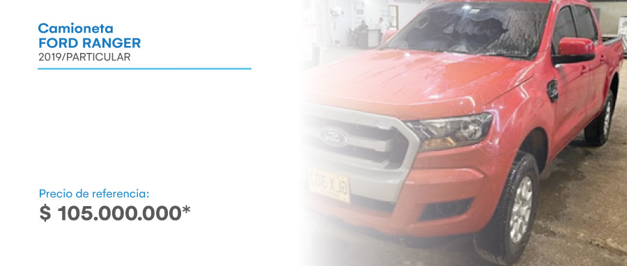 CAMIONETA FORD RANGER ROJA