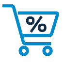 Icono 10% de dto en compras realizadas en tiendas físicas
